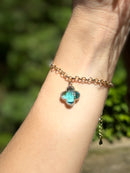 Pulseira Trevo Azul