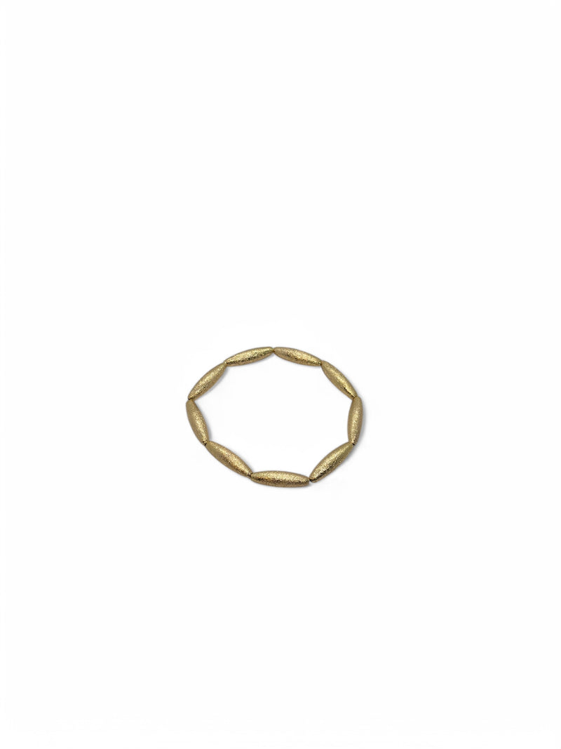 Pulseira Luxo fosca (ajustável em fio de silicone)