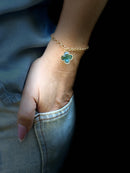 Pulseira Trevo Azul